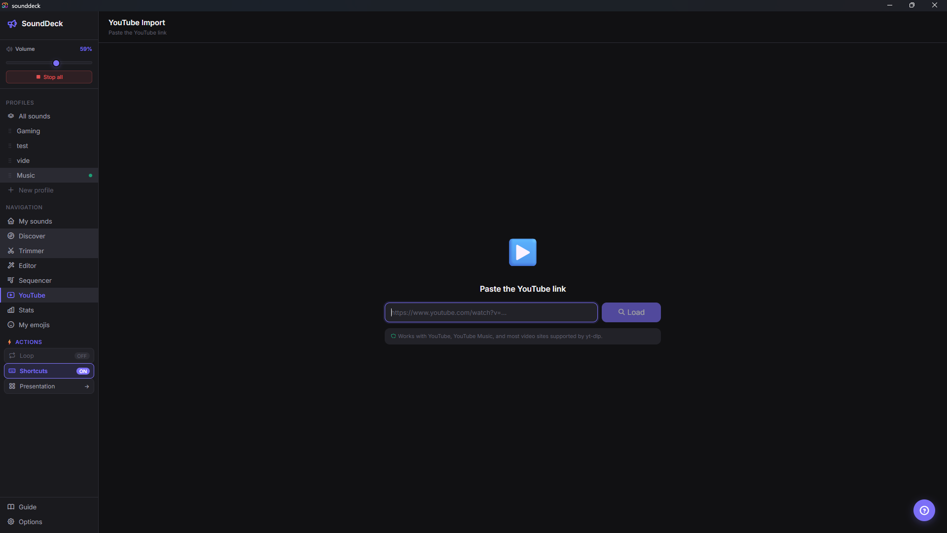 Import YouTube